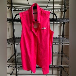 Columbia Women's PFG Tamiami Tank Top ultra pink size M